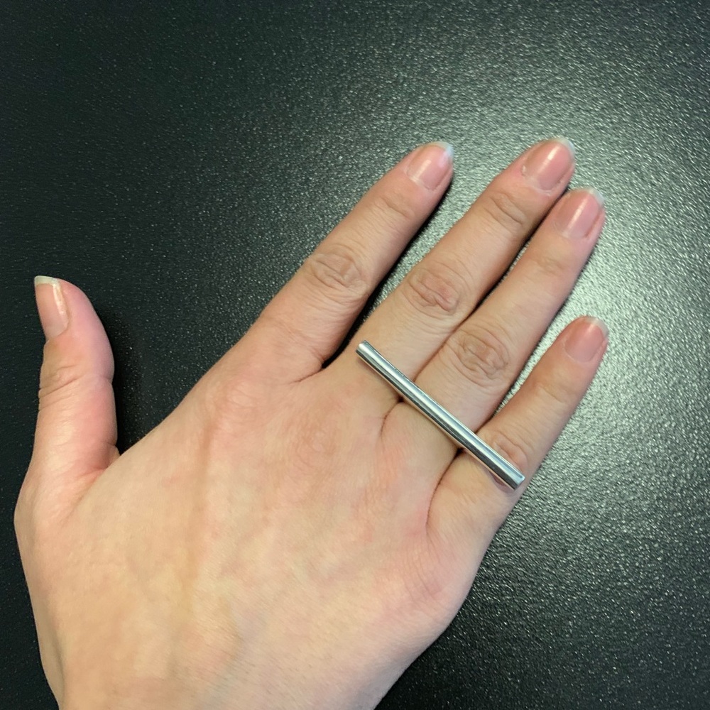 BAR Statement Ring in Sterling Silver